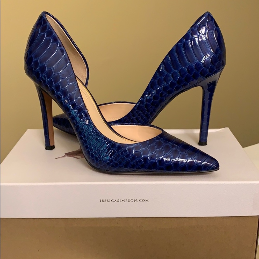 Blue Jessica Simpson heels
